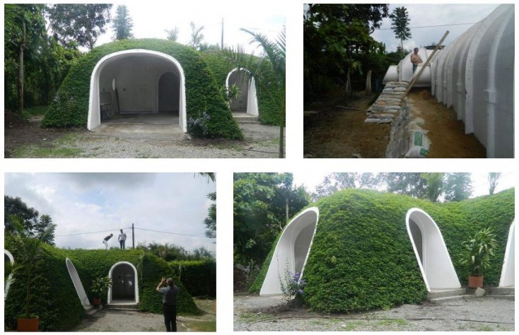 une maison de hobbit dans son environnement